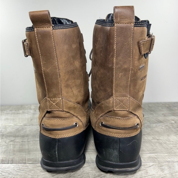Sebago Men’s Wells Riverbank Waterproof Coffee Leather Snow Rain Boots Size 10 main image 4